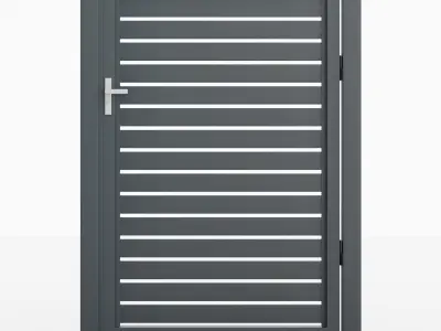 Aluminum Walkway Gate - Model 2 - 10cm- 3D model