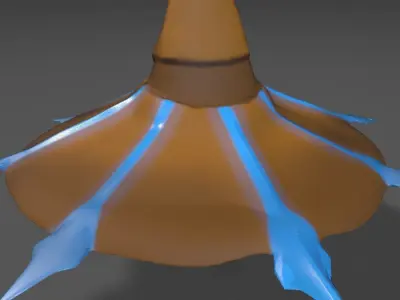 Simple Wizard Hat Free low-poly 3D model