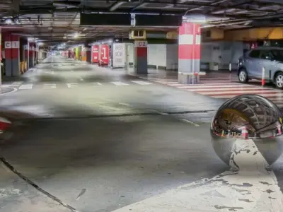 HDRI 022  Underground Parking Garage Texture