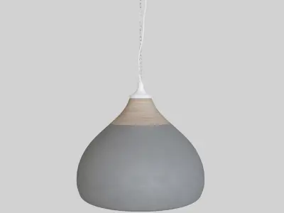 Bamboo pendant ceiling lamp 3D model