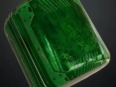 Mossy Metal Plate PBR Seamless Texture