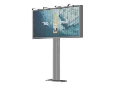 Billboards BLENDER 3D Model Cycles 3D model