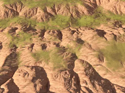 Terrain mountain hill 3D model