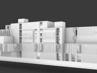 hospital building 3D model