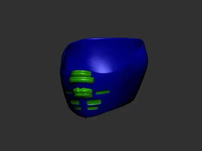 helmet high poly sculpt 3d printable ver 7 3D model 3D model 200