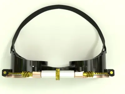 Stempunk automatic glasses 3D model