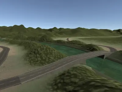 Overflight Landscape - Basic Version  3D model