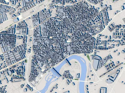 Cordoba City Spain 3D model purchase