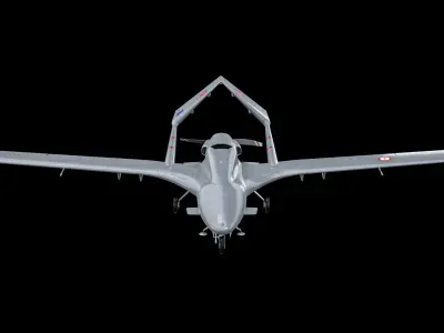  Rigged Bayraktar TB2 UCAV Drone Turkish Version PBR 