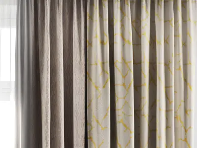 Curtain Set 16 3D model