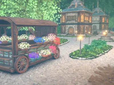 Mystical Retreat Village 3D model