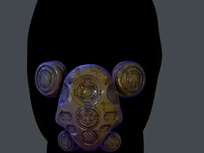 Gas mask helmet 3d model scifi Low-poly Low-poly 3D model Low-poly 3D model