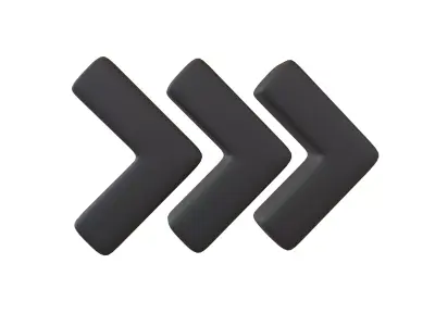 Arrow Symbol v2 001 Low-poly 3D model