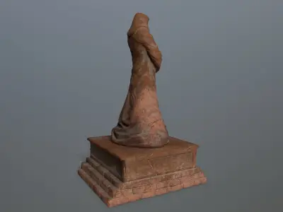 statue lord of rings Low-poly 3D model