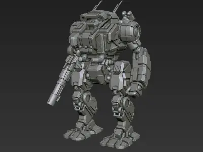 Mecha 2 3D print model