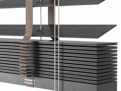 Wooden blinds Set 19 3D model