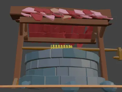 Lowpoly Well Free 3D model