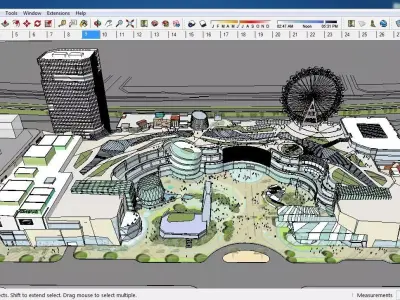 Sketchup Shopping Center A8 3D model