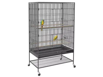 Bird Cage with Rolling Stand 3D model