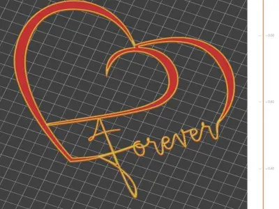 Valentines Day heart ornament gift for your loved one 3D print model