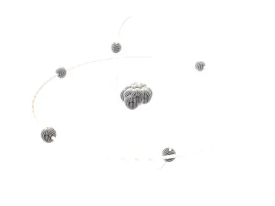 Boron Chemical Element v2 002 Low-poly 3D model