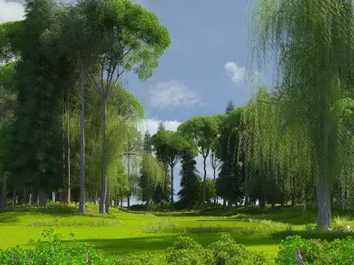Golf Course 01 3D model