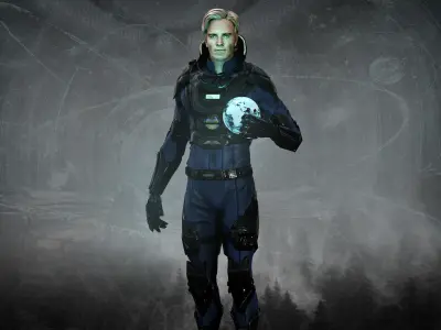 David from Prometheus Low-poly 3D model