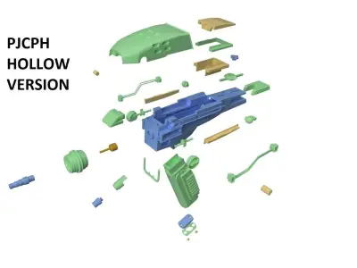 Jack Crusher Phaser HOLLOW 3D print model