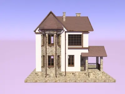 Cotegge fachwerk 3D model