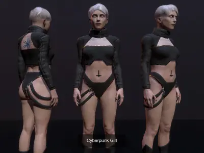 cyberpunk and sci fi chracters pack