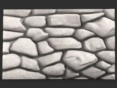 Castle Wall Section 3D Model 3D print model purchase
