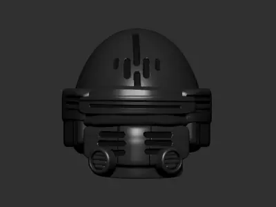 helmet high poly sculpt 3d printable ver 7 3D model 3D model 155