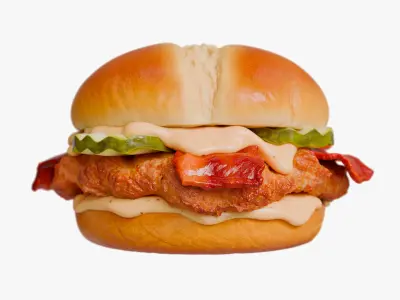  Crispy Chicken Sandwich with Bacon 