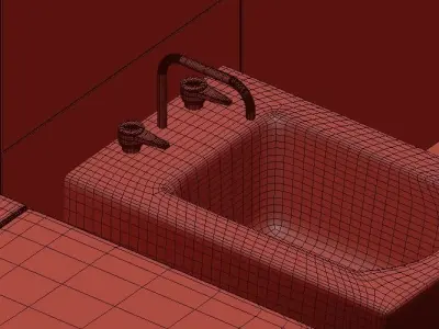 bathroom home 3D model