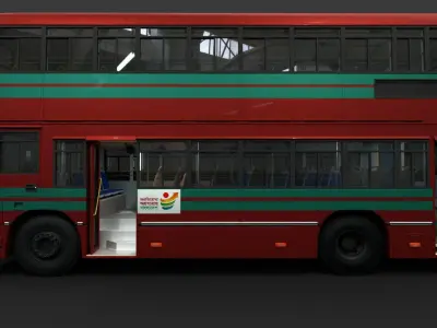 BRTC Double Decker 3D model