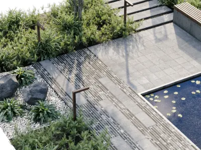 Town square 3D model