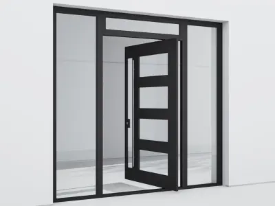 Aluminium door 223 3D model