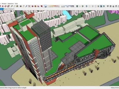 Sketchup Shopping Center F6 3D model