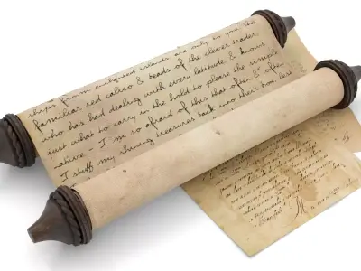 Ancient Scroll 1 3D model