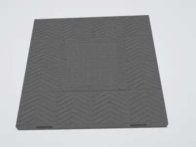 Wooden Floor Trapdoor 3D print model