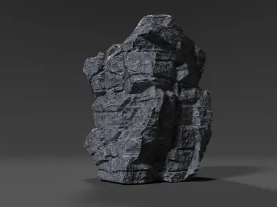 Cliff Rock 008 Low-poly 3D model