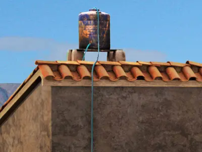 Favela Game Ready Environment Low-poly 3D model