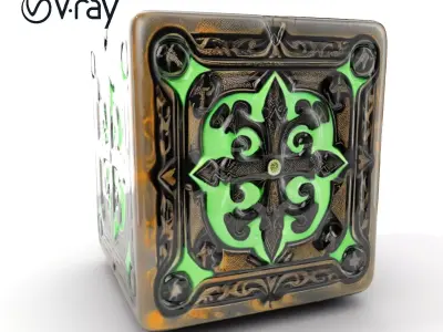 Intricate Gothic Cube Model Pack Low-poly 3D model