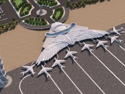 0025 - Architecture Airport - 2021 - 07 3D model