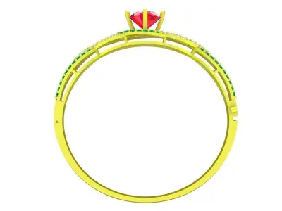 Vintage Halo Ring 3D Model 6450 3D print model