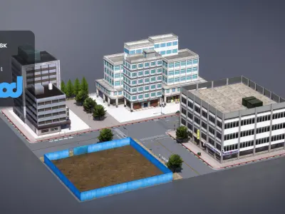 TW Street Police Station 03 3D model