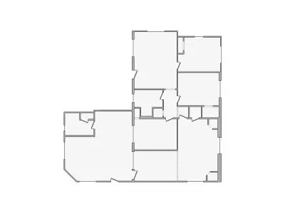 Simple Interior Sketch - 1501-2000 SF - Xactimate - Matterport 3D model