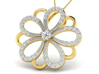 diamonds pendant 3D print model 46