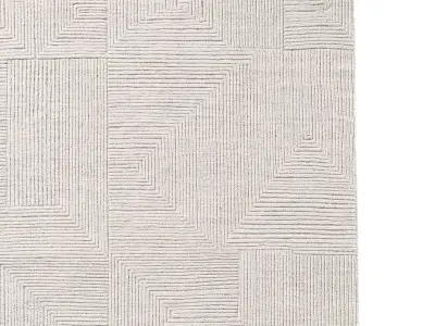 SETTAT HAND-KNOTTED WOOL RUG 3D model