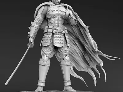 Batman Ninja Statue 3D Model Ready to Print for 3D Printing 3D print model